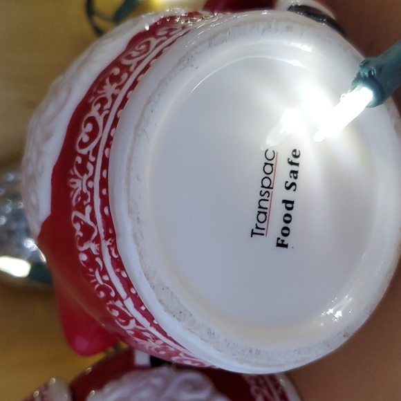 Christmas sugar bowl and creamer - Picture 5 of 5